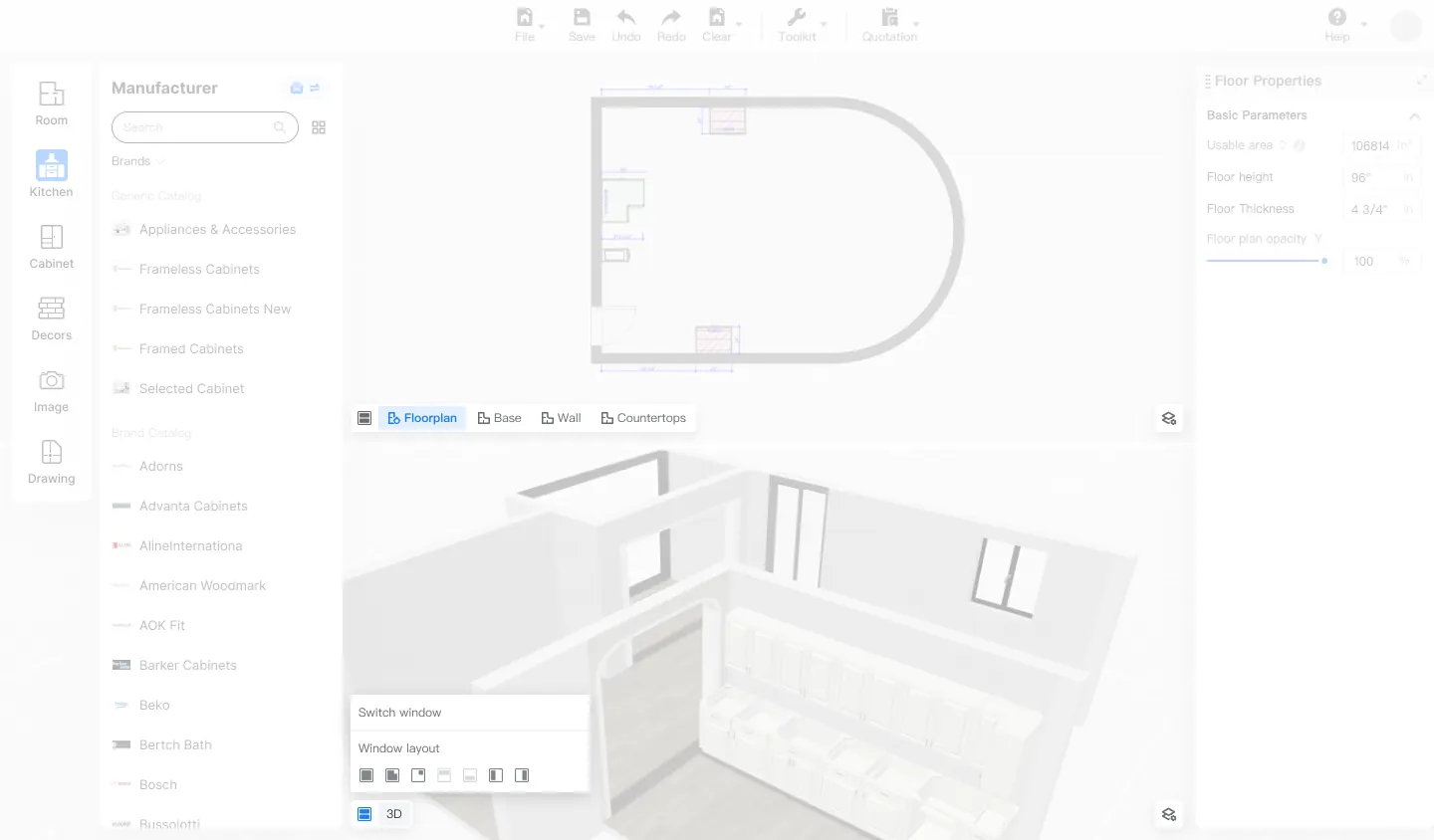 渲染模式多视图模块